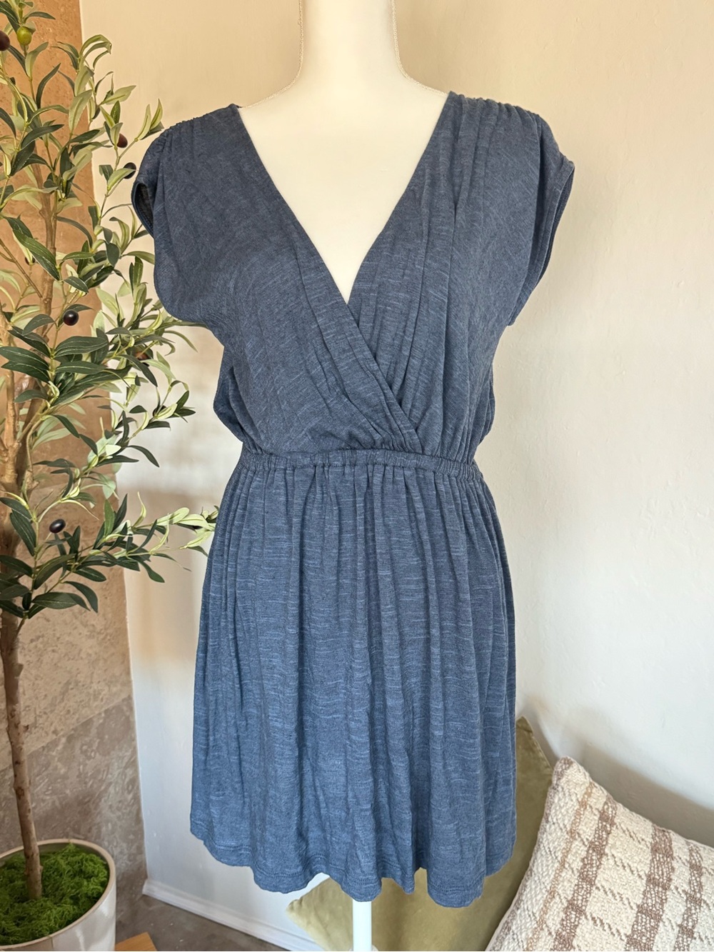 Pins & Needles Blue Wrap Mini Dress Size M